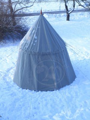 linen medieval tent