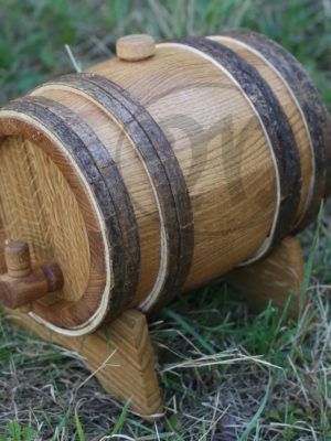 Medieval oak barrel