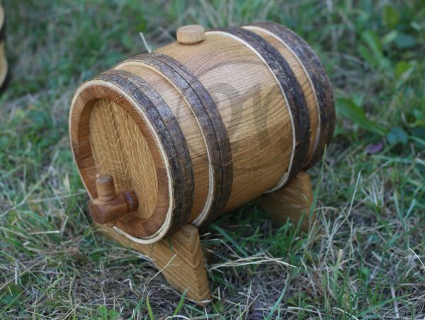 Medieval oak barrel