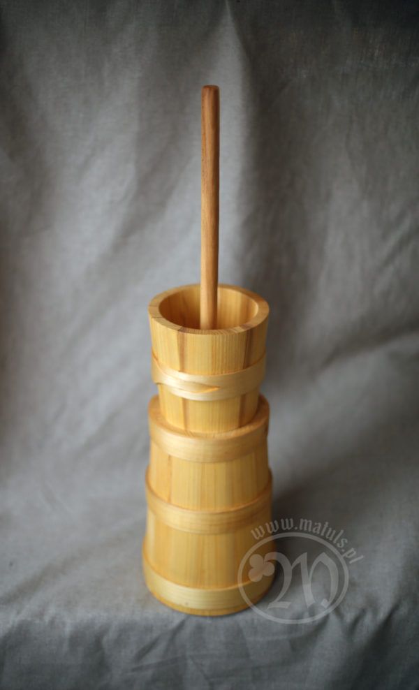 Wooden buttern churn